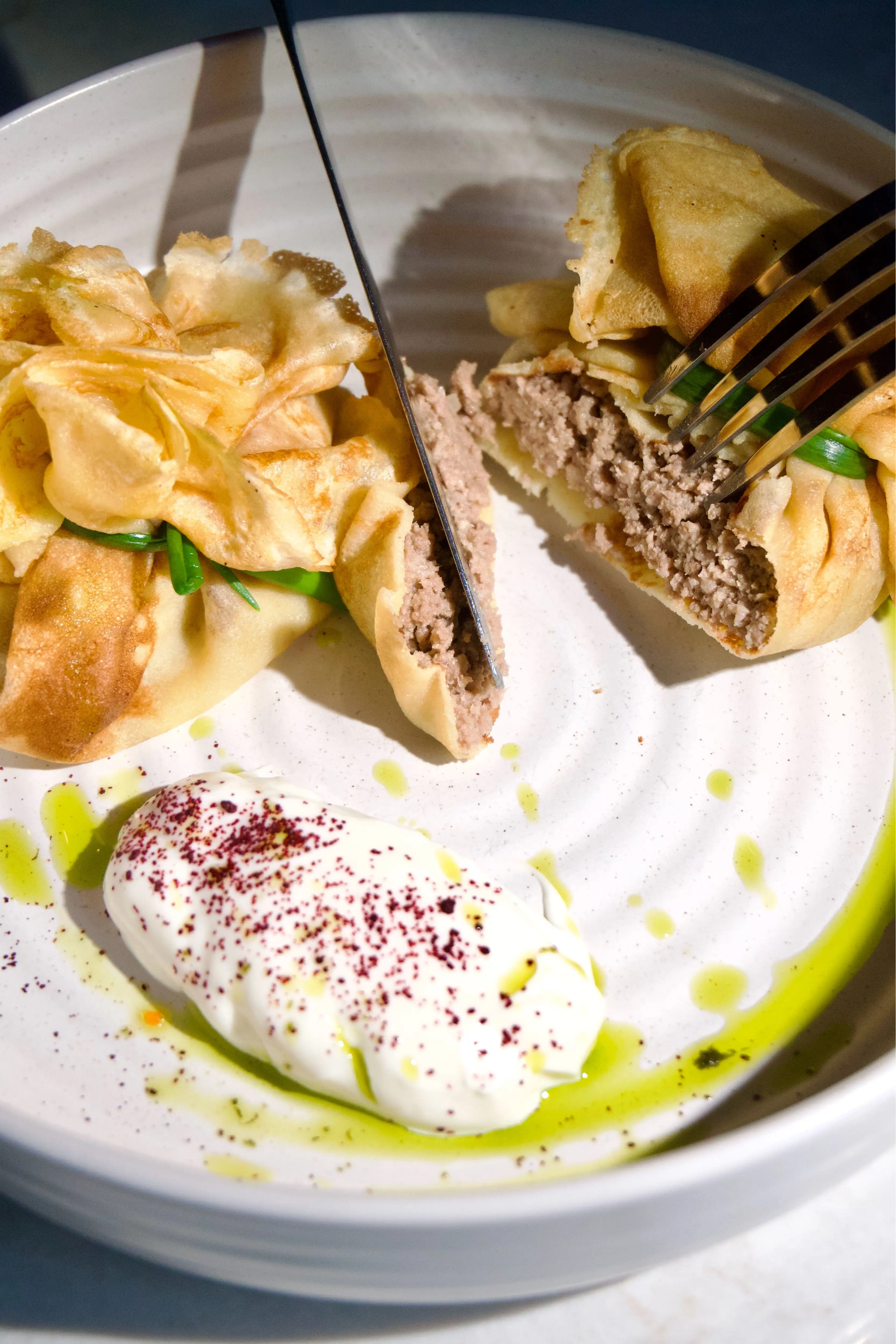 Блинчики с мясом